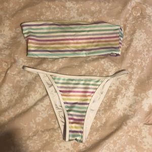 Striped swimsuit